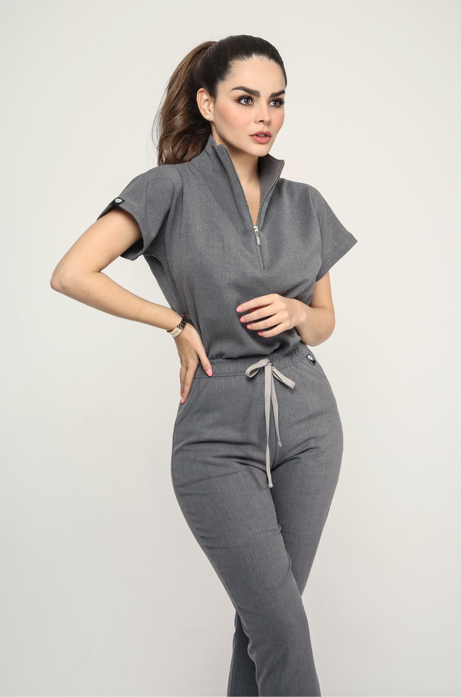 Top Victory Gris Medio