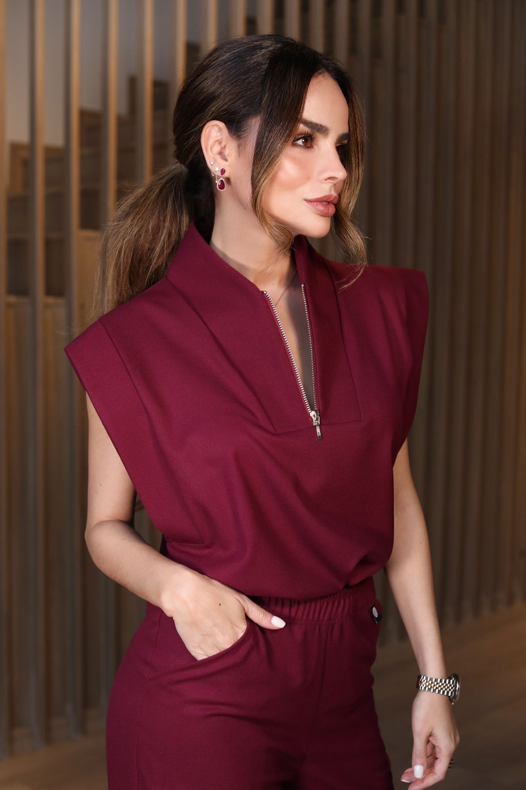 Filipina Kate Burgundy