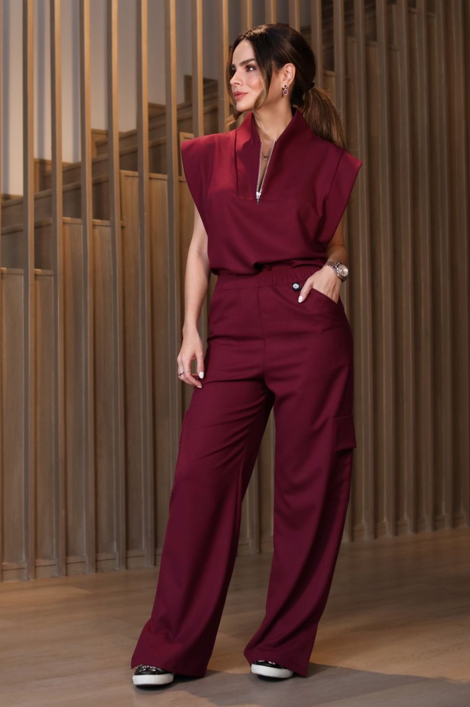 Pantalón Kate Burgundy