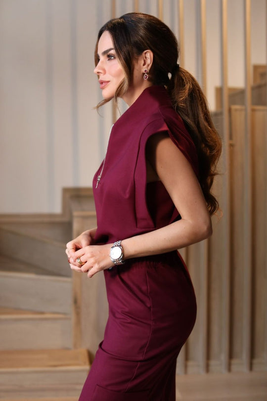 Filipina Kate Burgundy